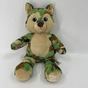 Build-A-Bear Great Wolf Lodge Camo Wolf Plush Camouflage 2022 Stuffed Animal